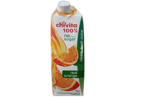 Chivita 100% no sugar Orange 1ltr 